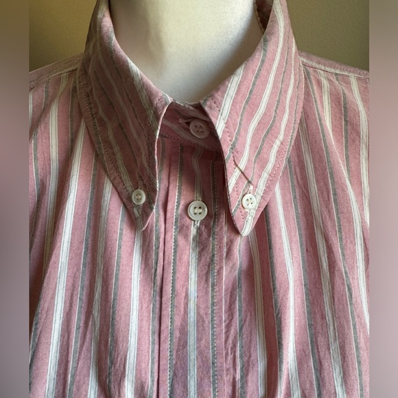 Isabel Etoile Marant Alanis Striped Cotton Shirt in Pale Pink - Picture 5 of 10
